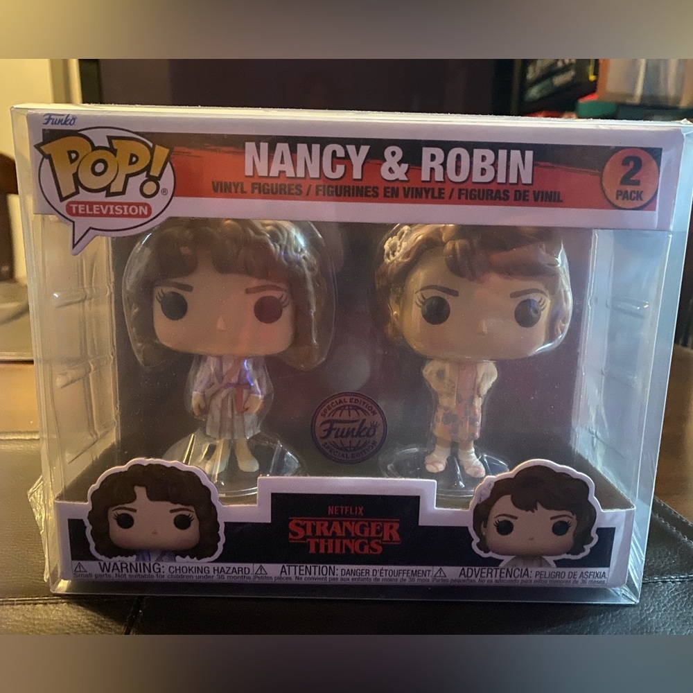 Stranger Things 2-Pack Funko Pops - Nancy and Robin from season 4